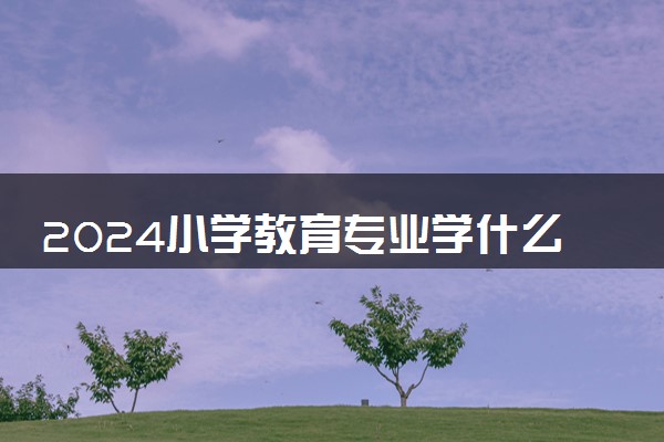 2024小学教育专业学什么 有哪些专业课