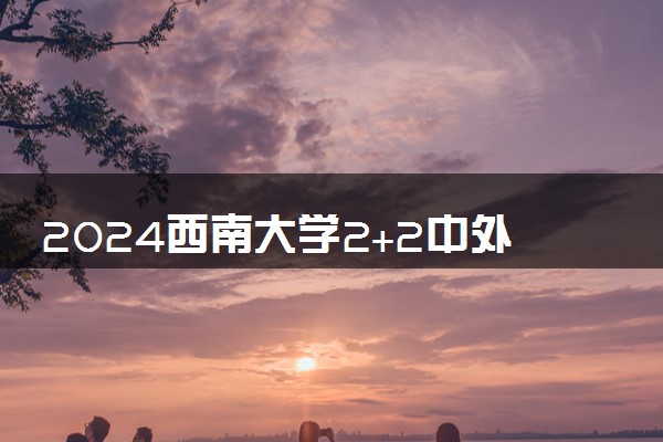 2024西南大学2+2中外合作办学怎么样 有哪些专业