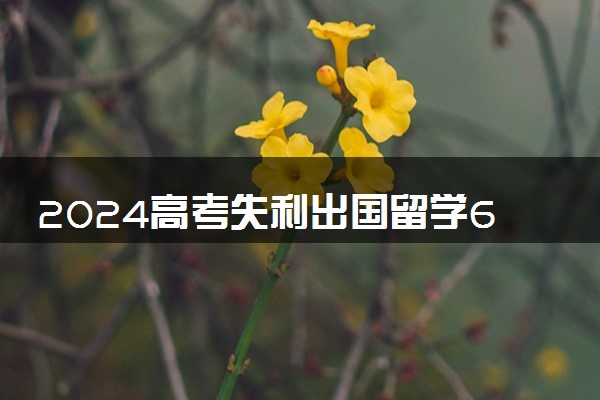 2024高考失利出国留学6个费用比较低的国家