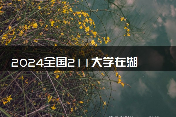 2024全国211大学在湖北招生计划及录取分数线
