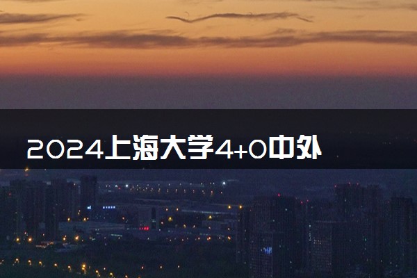 2024上海大学4+0中外合作办学值得上吗 有哪些专业