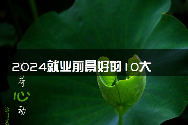 2024就业前景好的10大专业 哪些专业收入高吃香
