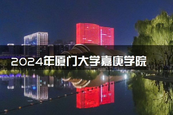 2024年厦门大学嘉庚学院各省招生计划及招生人数 都招什么专业