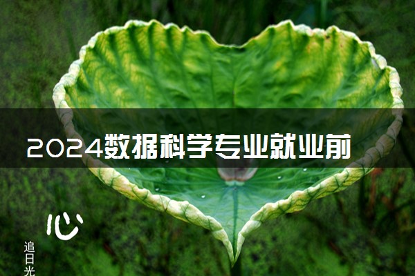 2024数据科学专业就业前景及方向 毕业后能干什么