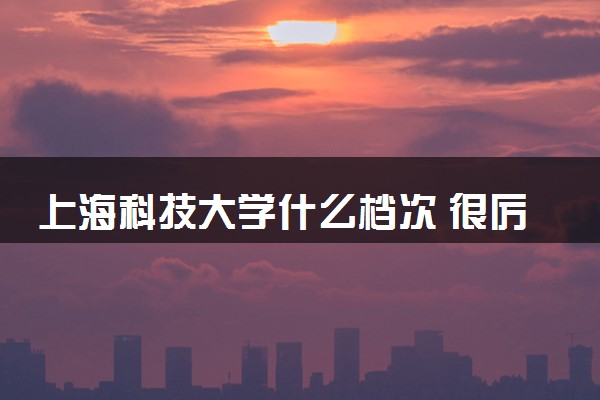 上海科技大学什么档次 很厉害吗
