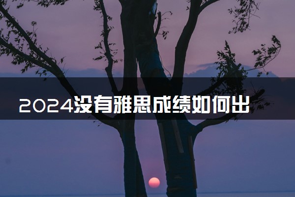 2024没有雅思成绩如何出国留学 有什么途径