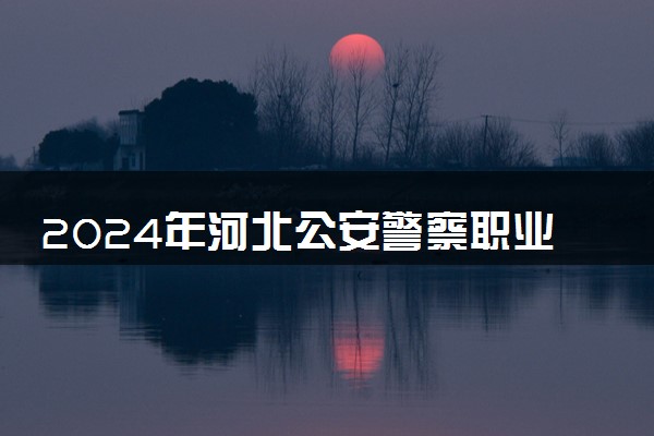 2024年河北公安警察职业学院各省招生计划及招生人数 都招什么专业