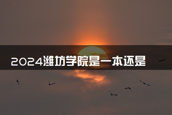 2024潍坊学院是一本还是二本 含金量高吗