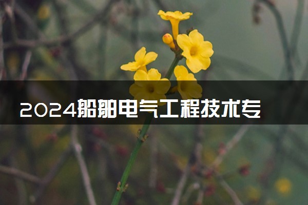 2024船舶电气工程技术专业就业前景及方向