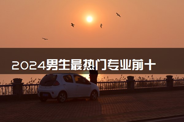 2024男生最热门专业前十名 好就业的专业推荐