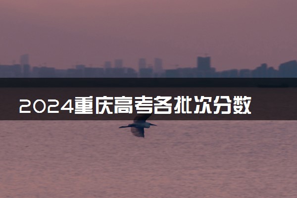 2024重庆高考各批次分数线公布 （物理+历史）