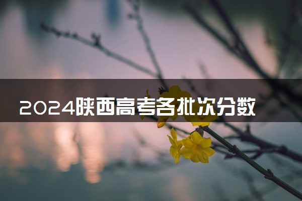 2024陕西高考各批次分数线公布 （理科+文科）