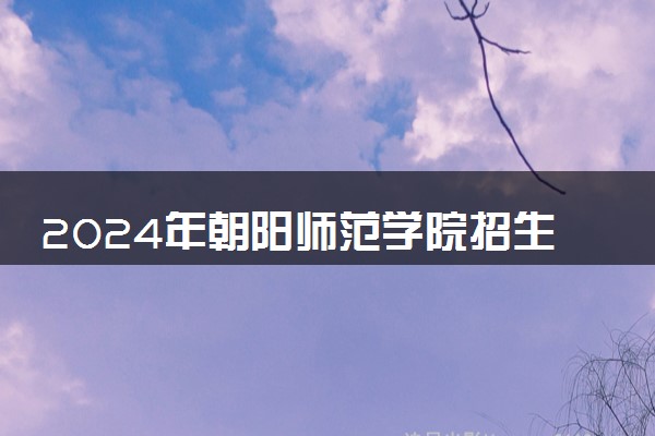 2024年朝阳师范学院招生计划专业及各省录取分数线位次