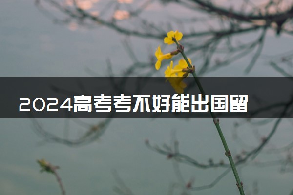 2024高考考不好能出国留学吗 有哪些要求