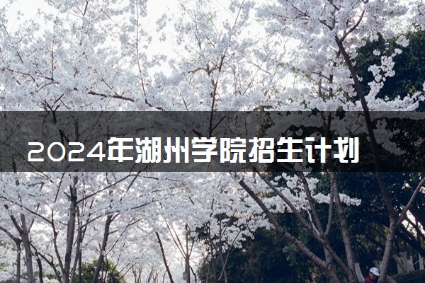 2024年湖州学院招生计划专业及各省录取分数线位次