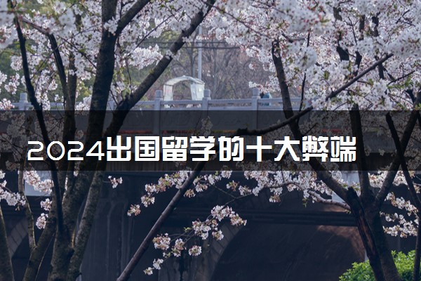 2024出国留学的十大弊端 出国值不值