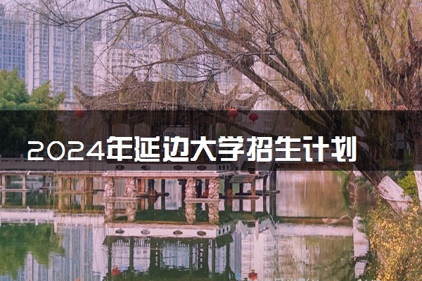 2024年延边大学招生计划专业及各省录取分数线位次