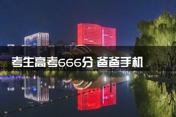 考生高考666分 爸爸手机屏幕：公主请上岸