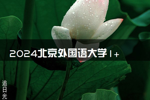 2024北京外国语大学1+3留学项目是真的吗 项目怎么样