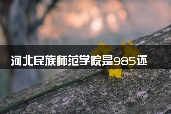 河北民族师范学院是985还是211 录取分数线是多少