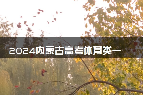 2024内蒙古高考体育类一分一段统计表公布 最新位次排名