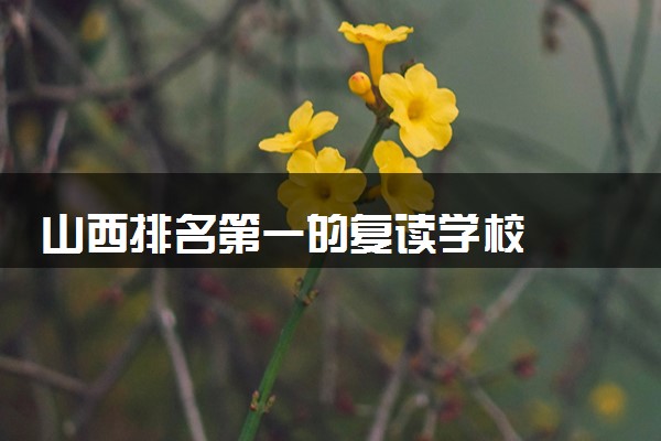 山西排名第一的复读学校