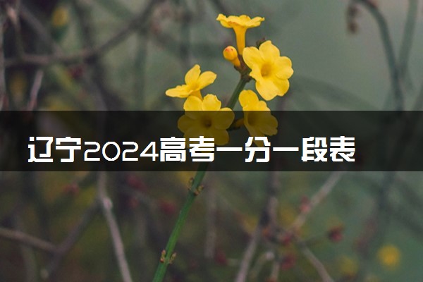 辽宁2024高考一分一段表出炉【艺术类】