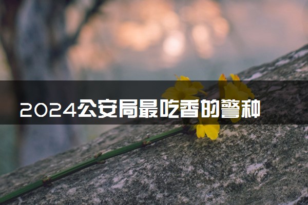 2024公安局最吃香的警种 哪些专业前景好