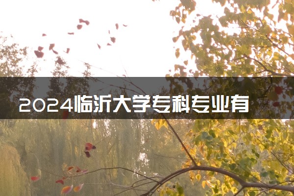 2024临沂大学专科专业有哪些专业 什么专业好
