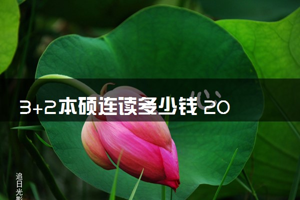 3+2本硕连读多少钱 2024有哪些大学