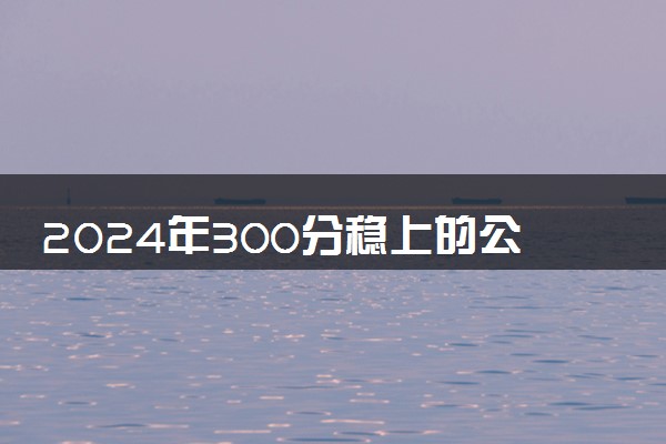 2024年300分稳上的公办大专 哪些院校可以报
