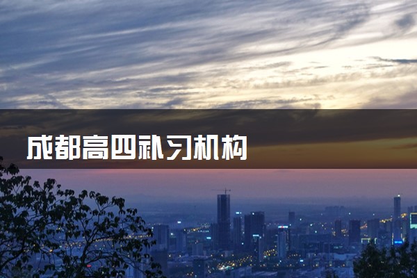 成都高四补习机构