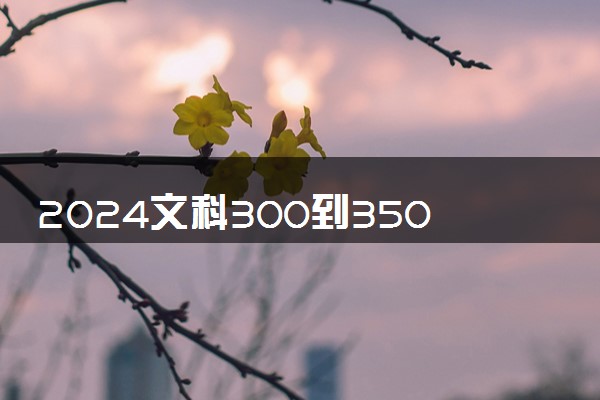 2024文科300到350分的专科大学 什么专业值得报