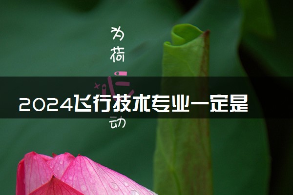 2024飞行技术专业一定是飞行员吗 有什么其他就业方向