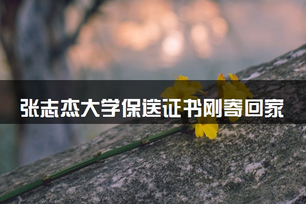张志杰大学保送证书刚寄回家 比赛中晕倒不幸离世