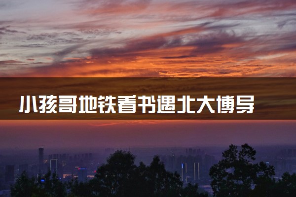 小孩哥地铁看书遇北大博导 具体什么情况