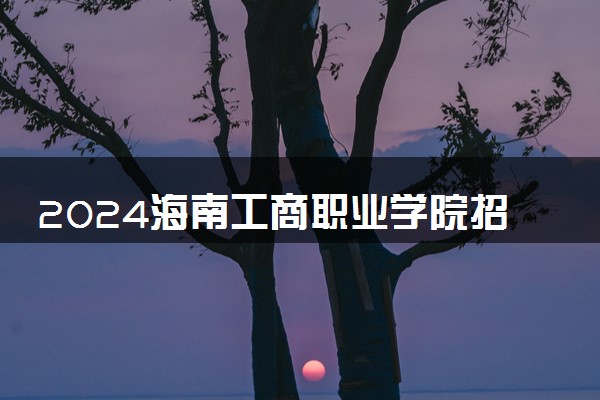 2024海南工商职业学院招生章程 录取规则是什么