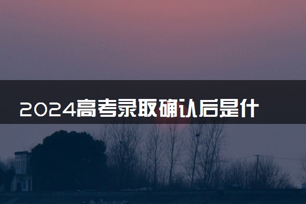 2024高考录取确认后是什么样的界面 如何查询录取结果