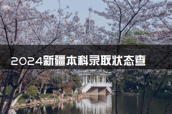 2024新疆本科录取状态查询方法及时间 哪天出录取结果