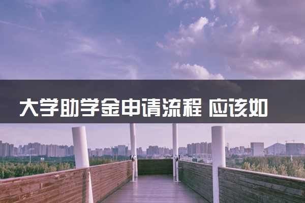 大学助学金申请流程 应该如何申请