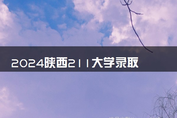 2024陕西211大学录取率及录取人数是多少