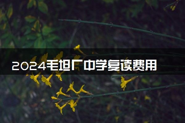 2024毛坦厂中学复读费用 怎么收费的