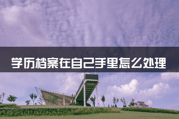 学历档案在自己手里怎么处理 需要放在地方哪里