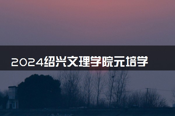 2024绍兴文理学院元培学院招生章程 录取规则是什么