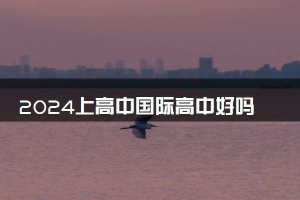 2024上高中国际高中好吗 是一种什么样的体验