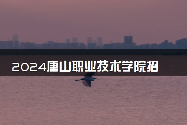 2024唐山职业技术学院招生章程 录取规则是什么