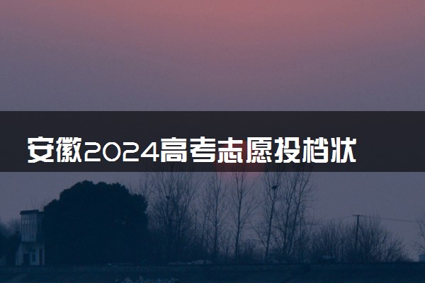 安徽2024高考志愿投档状态怎么查 查询步骤及入口