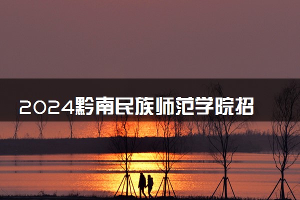 2024黔南民族师范学院招生章程 录取规则是什么