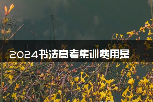 2024书法高考集训费用是多少 怎么收费的