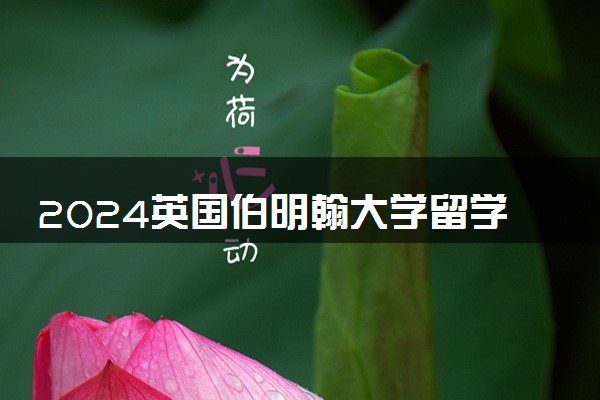 2024英国伯明翰大学留学一年费用多少人民币